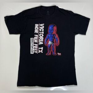 Ron English Popaganda Tempertot Indie Film Festival T-shirt Men Medium Black Art